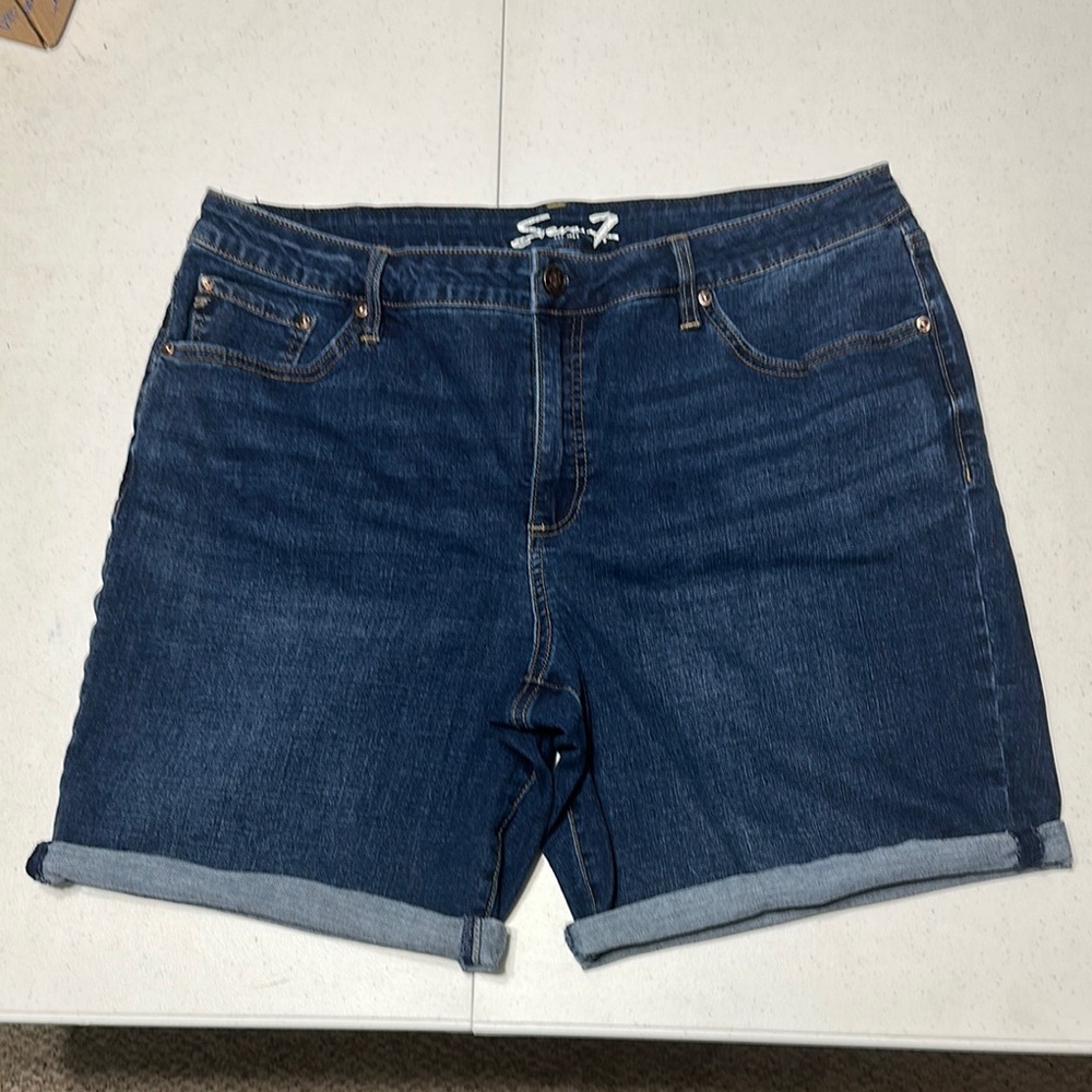 Seven7 Blue Jean Shorts Classic Fit
